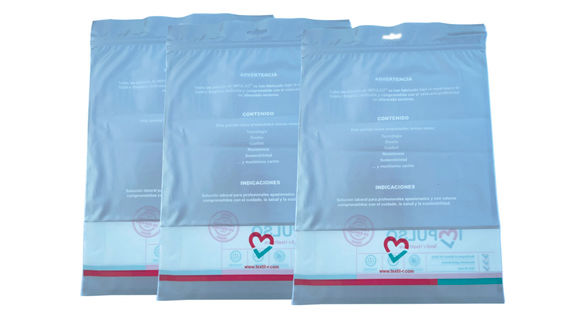 bolsa zipper empaqueta productos
